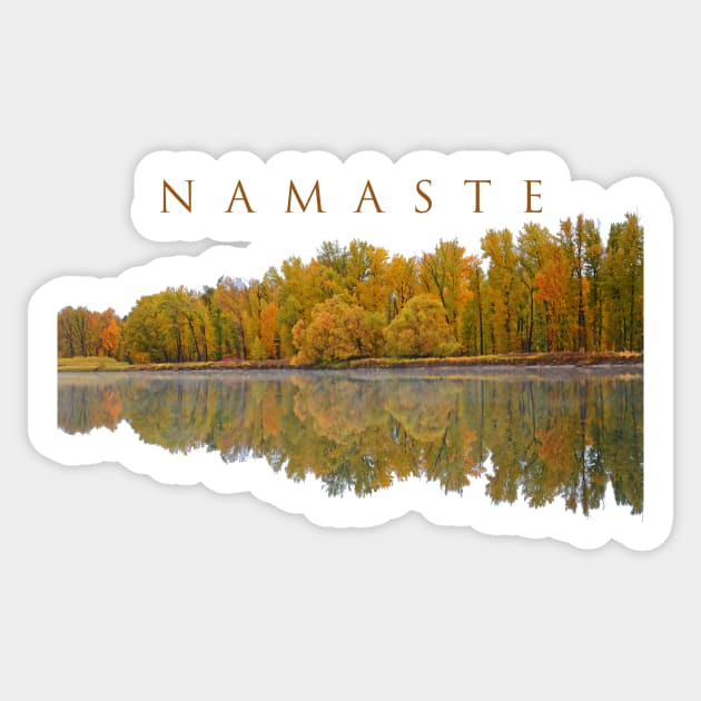 Namaste Sticker by Whisperingpeaks